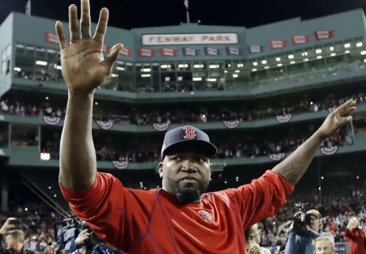 David Ortiz ya se encuentra en Boston. Foto AP