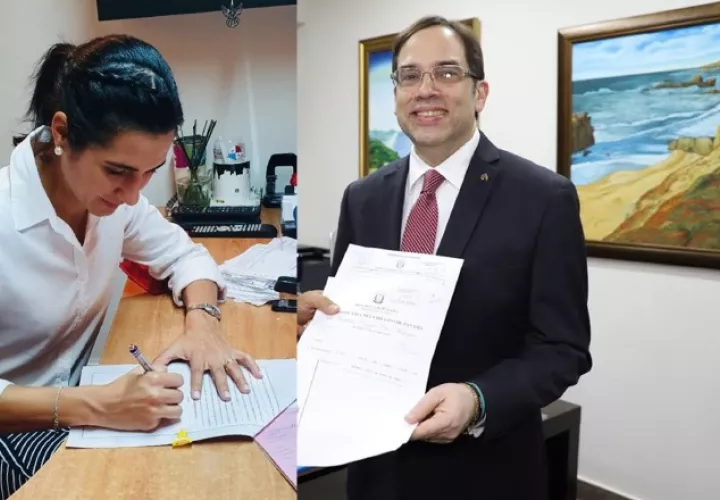 Michelle Muschett y  Rolando de León de Alba postearon su declaración en redes sociales. Foto de Twitter