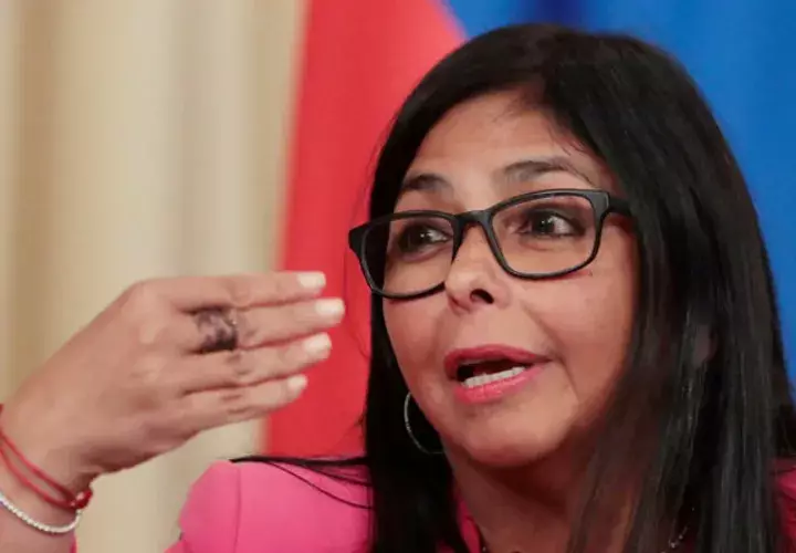 Delcy Rodríguez, asegura que la única ayuda humanitaria que aceptarán es la proveniente de Rusia. FOTO/EFE