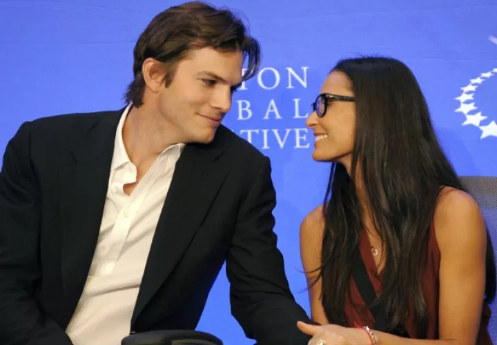 Demi Moore y Ashton Kutcher. 