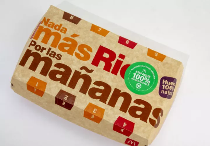 Los desayunos serán entregados en empaques de cartón 100% reciclables y biodegradables. Foto Cortesía 