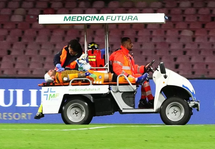 Ospina fue trasladado al hospital.