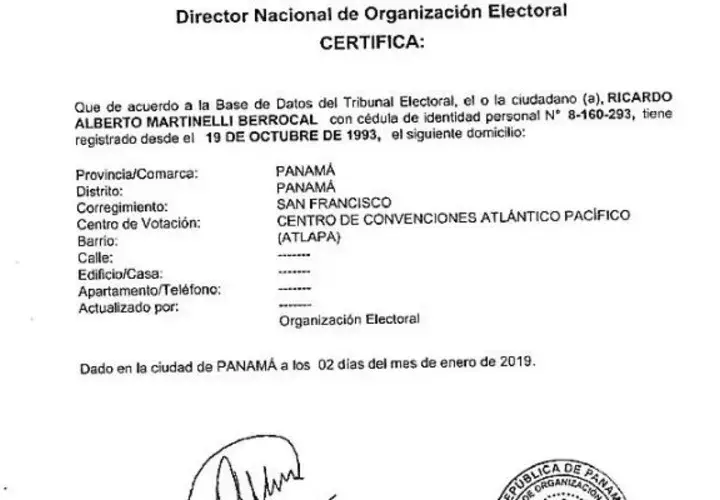 Rechazan por inadmisible la demanda contra candidatura de Ricardo Martinelli. Foto/Cortesía 
