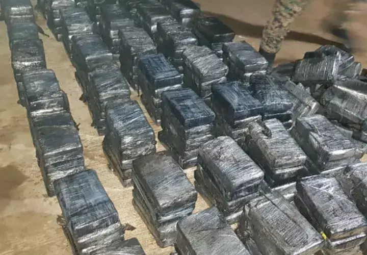 Los paquetes de droga estaban en 15 sacos. 