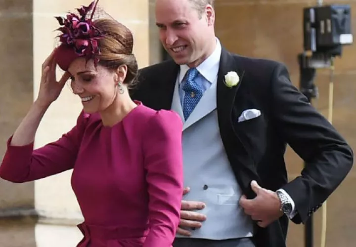 Duquesa de Cambridge, Kate Middleton y su esposo el principe William, apenados.