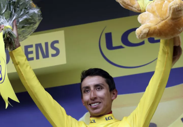 Egan Bernal corredor de 22 años. Foto AP