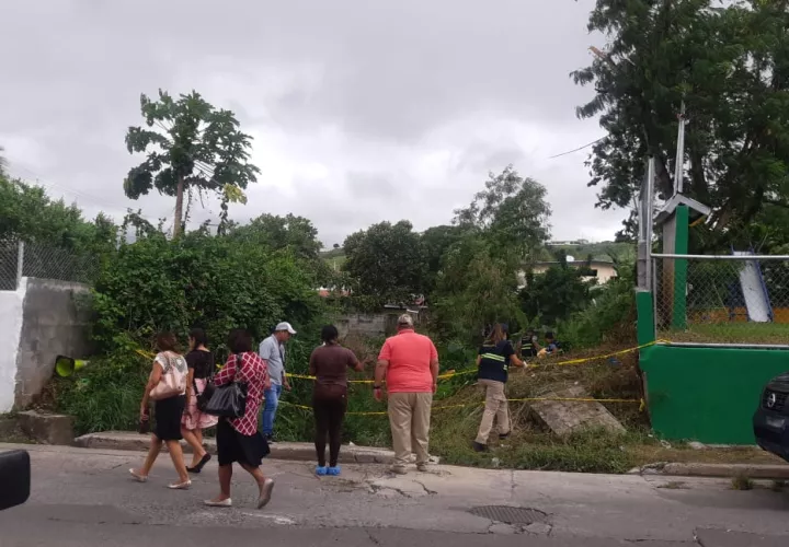 La Policía Nacional realizó operativos en las áreas adyacentes a la escena del crimen en El Crisol, el pasado 15 de septiembre. Foto diario Crítica