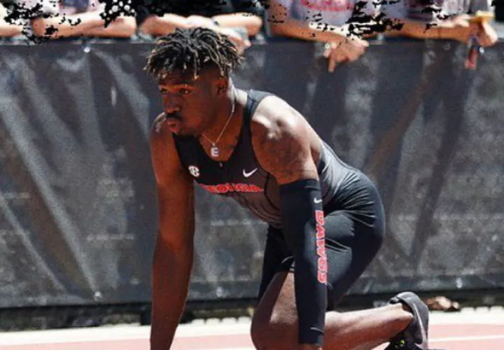 Elija Godwin, atleta de primer año en la Universidad de Georgia. Foto Ugatrack