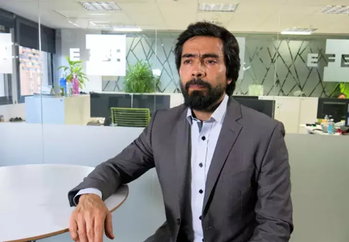 Carlos Alberto Ruiz,asesor jurídico del ELN,, precisa que el atentado del 17 de enero le supuso un alto costo político  a ese grupo. FOTO/EFE