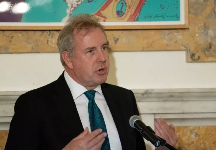 El embajador británico en Washington, Kim Darroch, según unos documentos filtrado criticaba a la Administración estadounidense. FOTO/AP
