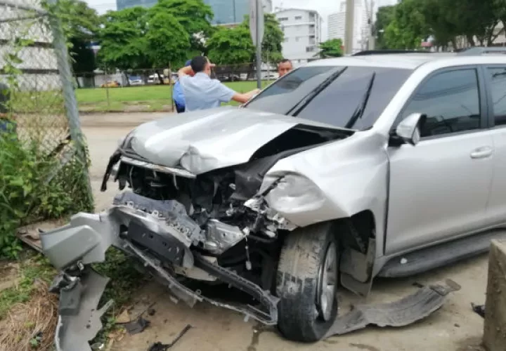 Escolta de Gian Varela involucrado en accidente de tránsito. Foto/Redes