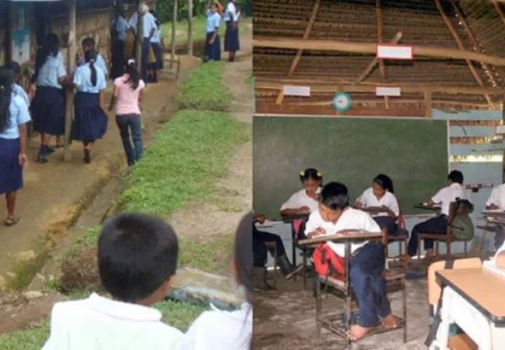 En una misma aula, los docentes deben atender a estudiantes de varios grados. Ilustración de Panamá América