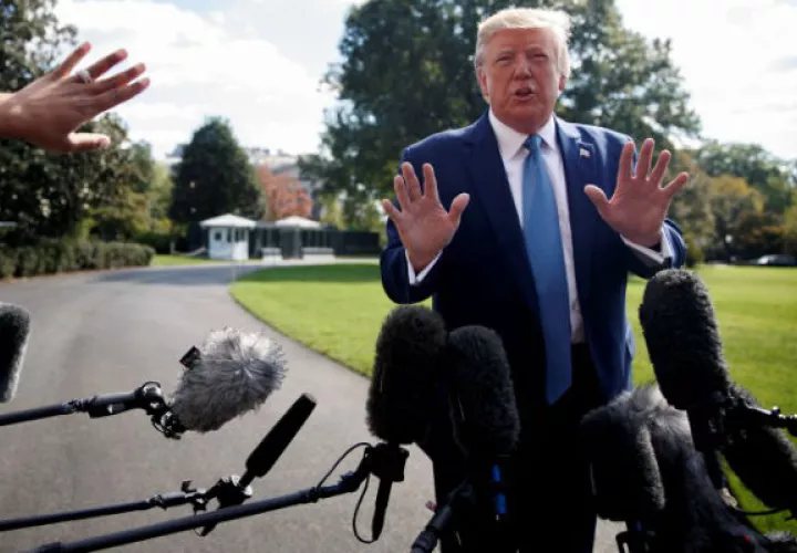 Donald Trump , presidente de Estados Unidos prometió reducir el abultado déficit comercial. EFE