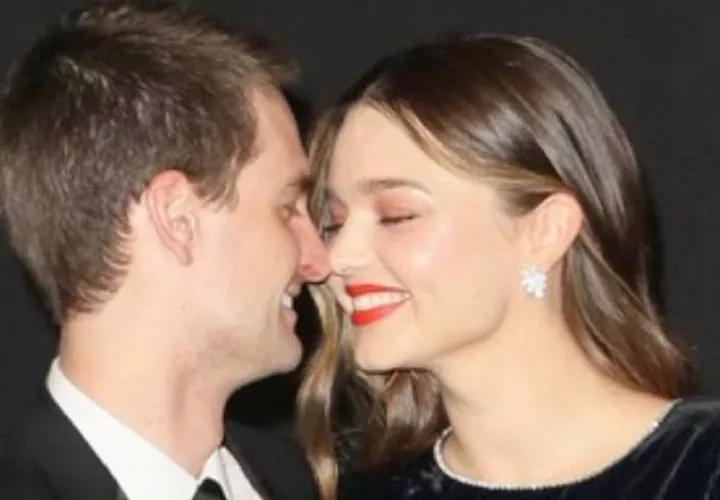 Evan Spiegel y  la modelo Miranda Kerr /Foto: Instagram 
