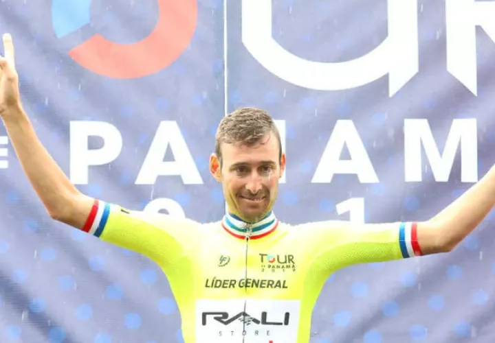 Fabricio Ferrari con la casaca amarilla del campeón Foto Fepaci