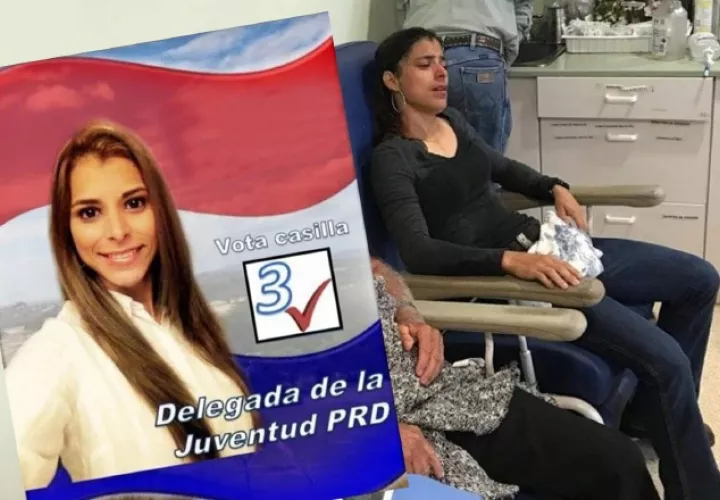 Una activista del PRD hizo viral un video, tras protesta en Azuero. /Foto Twitter.