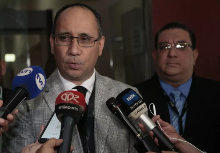 Aurelio Vásquez, fiscal del Ministerio Público. Víctor Arosemena