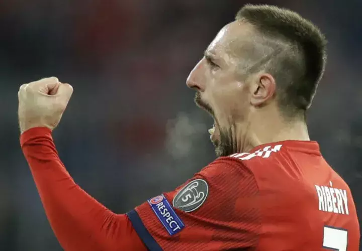 Franck Ribéry durante un entrenamiento del Bayern Munich. Foto AP