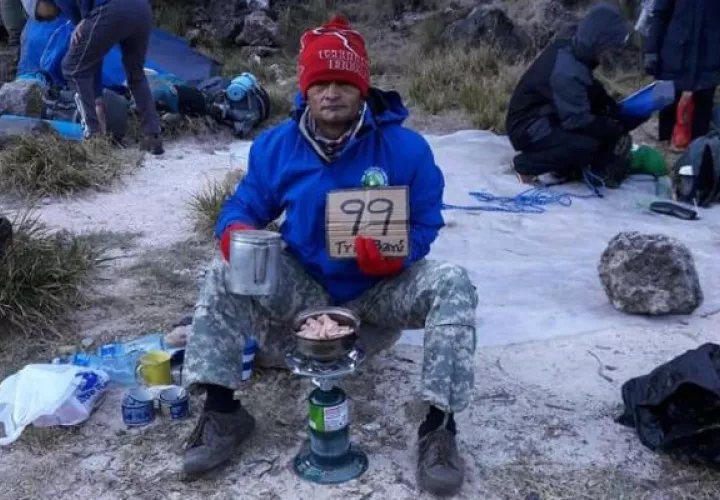 Las bajas temperaturas se registran en los cráteres del volcán Barú. Foto: José Vásquez. 