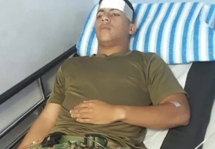 Los agentes del Senafront, recibieron heridas en varias partes del cuerpo. Foto/Diómedes Sánchez