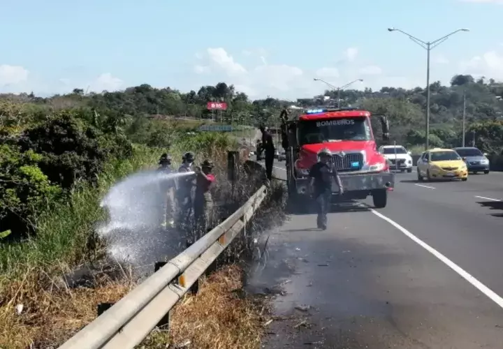 Varios bomberos se han visto afectados en la maniobra de extinción de los incendios de masa vegetal. Foto/Eric Montenegro
