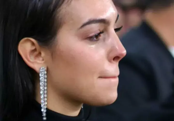 Georgina Rodríguez vio el partido en directo.