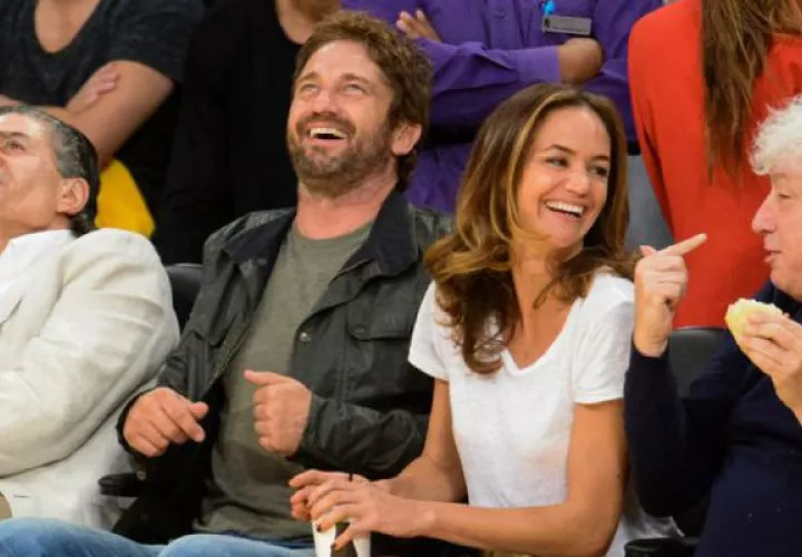 Gerard Butler y ahora ex novia, Morgan Brown.  