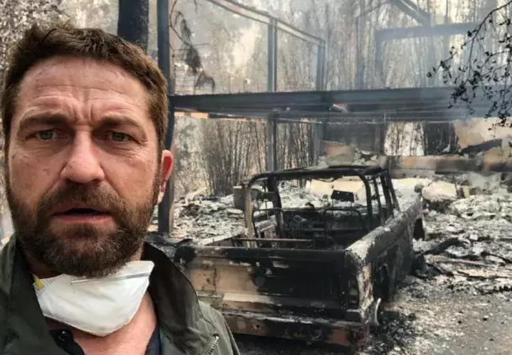 Así encontró el actor Gerard Butler su casa. /Foto: Instagram 