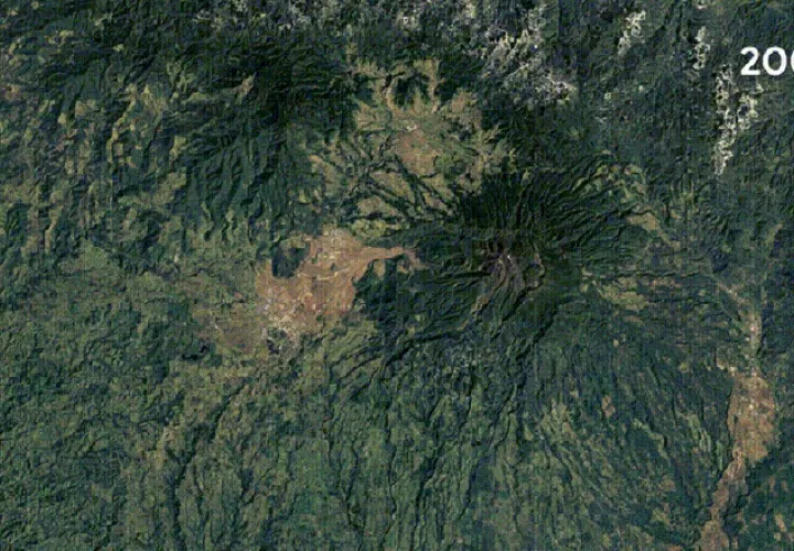 Vista desde lo alto del Volcán Barú, Chiriquí.  Cortesía