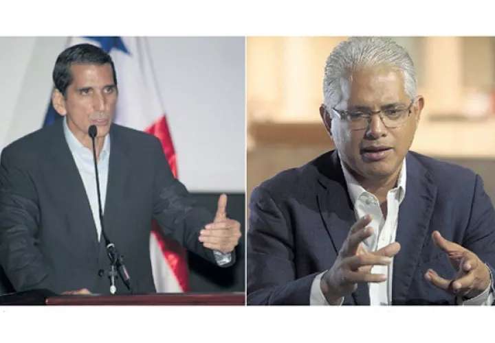 Ni Rómulo Roux (izquierda) ni José Isabel Blandón (derecha) han mostrado intención de declinar su candidatura presidencial. /Foto Archivo