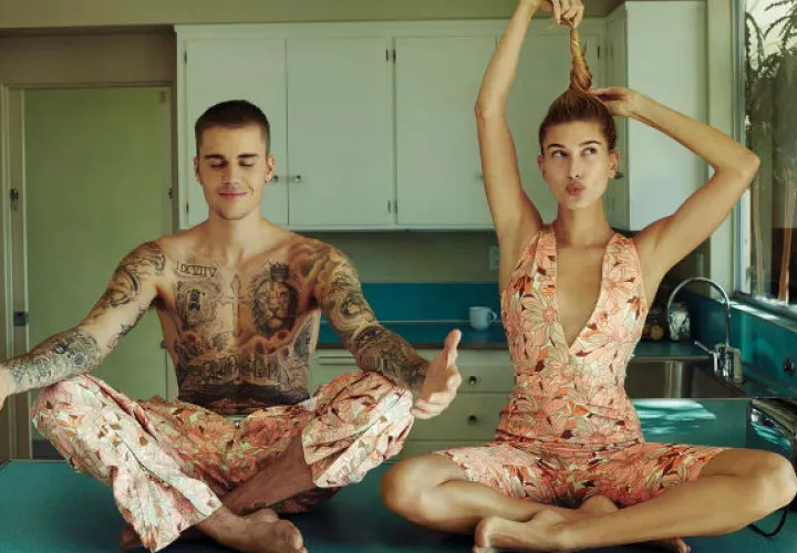  Justin y Hailey  para la revista Vogue.