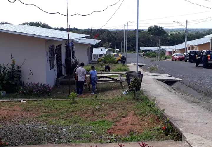 Residencia del electricista asesinado el 25 de diciembre de 2017, en la barriada Jardines de San Cristóbal. Foto:José Vásquez.