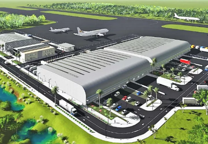 El Hub Humanitario es una edificación que está ubicada al lado del aeropuerto de Panamá Pacífico