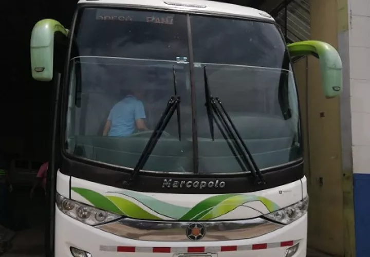 El decomiso se dio en el bus tipo coaster en el Puesto de Control Integral de Guabalá. 