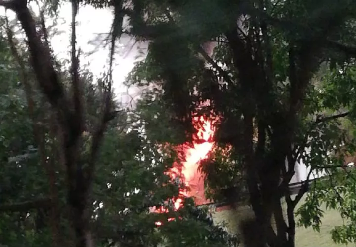 El incendio causó afectaciones. Foto: @TraficoCPanama