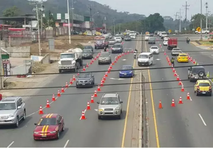 Habilitación de carriles. Foto: Raimundo Rivera