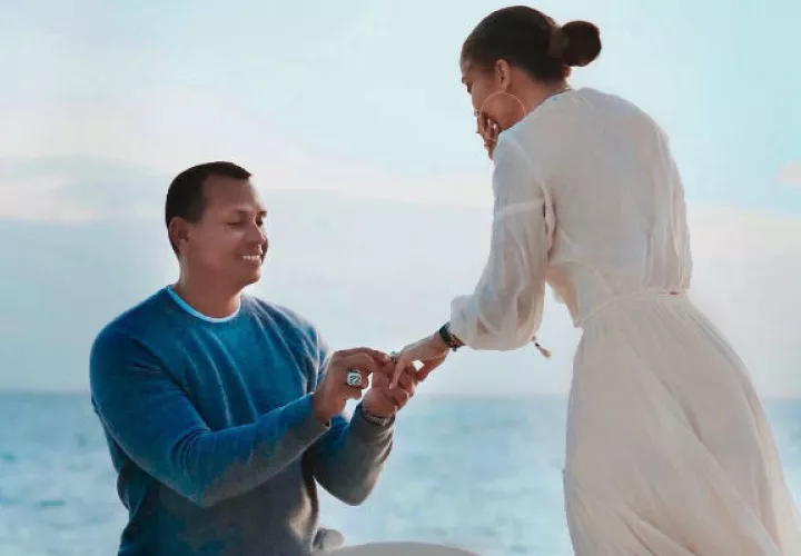 Jennifer López y Alex Rodríguez.