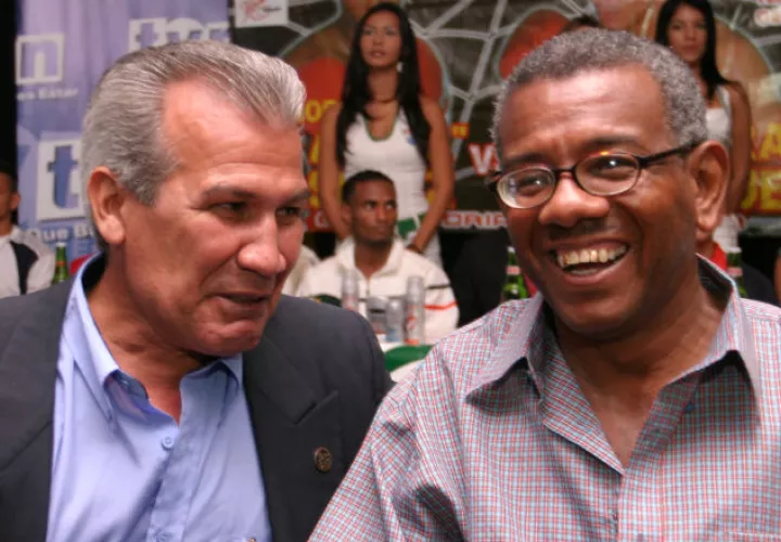 Jaime “Cieguito” Ríos (derecha) junto a Rigoberto Marcano. Archivo