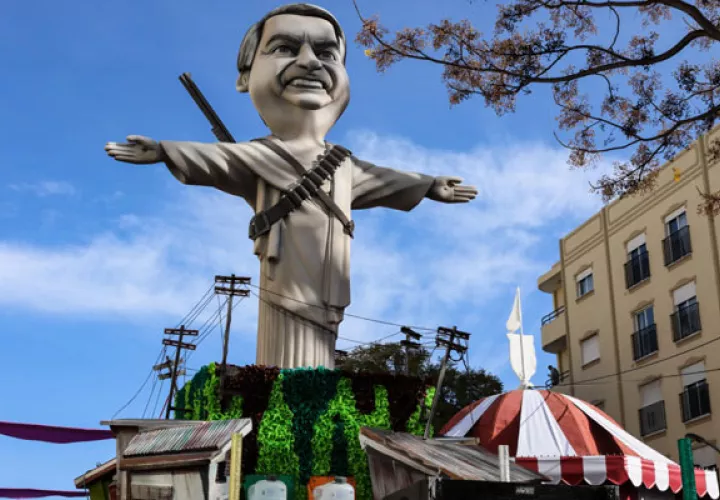 El mandatario brasileño fue objeto de burlas los cuatro días de Carnaval. FOTO/AP