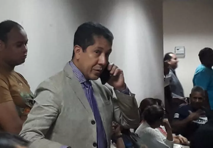 Javier Quintero es abogado del padre David Cosca y se encuentra presente en la audiencia de hoy martes en el Sistema Penal Acusatorio de Plaza Ágora. Foto/José Alberto Chacón