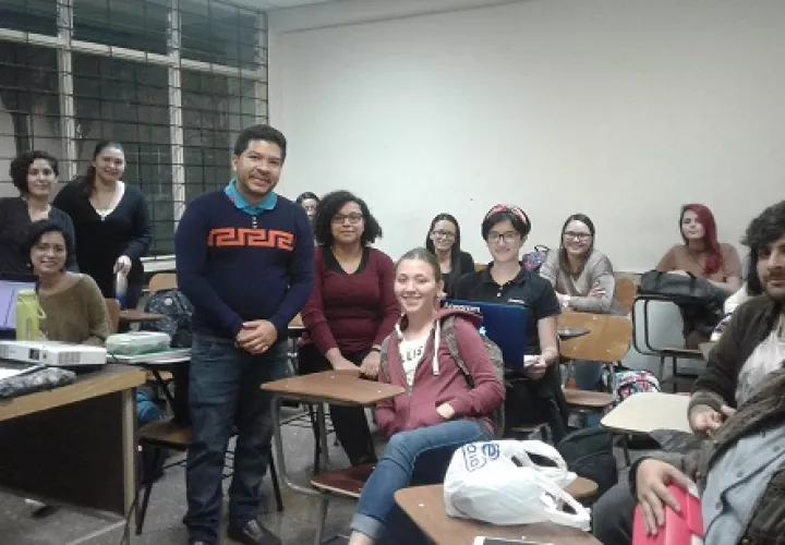 Javier Alvarado en la Universidad de Costa Rica. Foto: Cortesía.