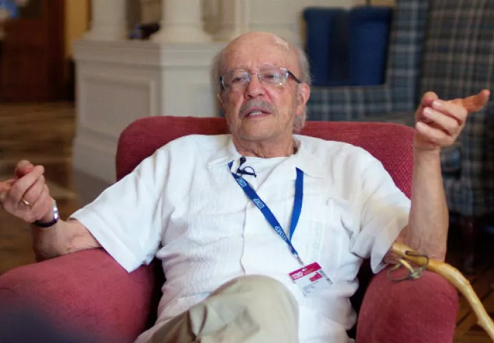 Javier Darío Restrepo durante el curso "Periodismo de verdad", en Santander (España), el 5 de julio de 2019. Foto: EFE/Archivo