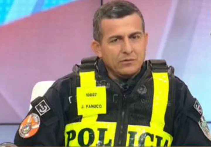 Comisionado Javier Fanuco jefe de la Policía de Tránsito 
