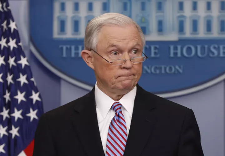 La relación entre Jeff Sessions  y el presidente Donald Trump ha sido muy tirante. FOTO/AP