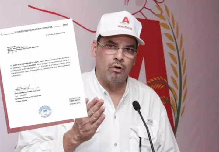 "Mimito" Arias declinó esta tarde a sus aspiraciones presidenciales. Foto: Info EPASA