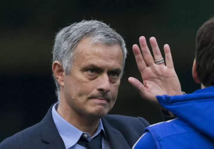 José Mourinho no terminó la temporada en el Manchester United. Foto AP