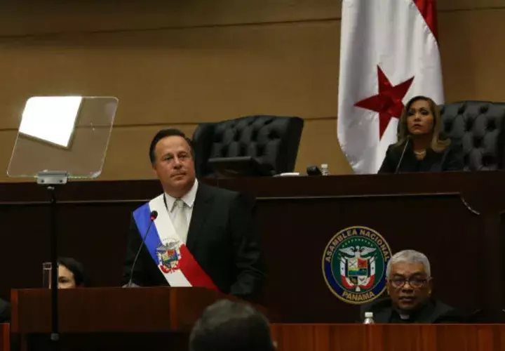 El presidente Juan Carlos Varela presentó hoy su informe a la nación