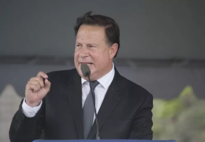 Expresidente Juan Carlos Varela. Foto de archivo