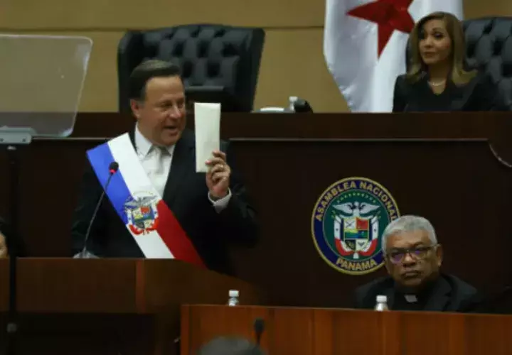 Juan Carlos Varela ha reiterado que su gobierno actúa con  transparencia. Archivo