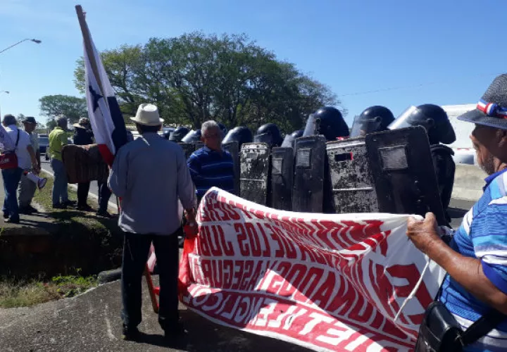 Vienen protestando desde el mes de octubre del año pasado. Foto: José Vásquez.